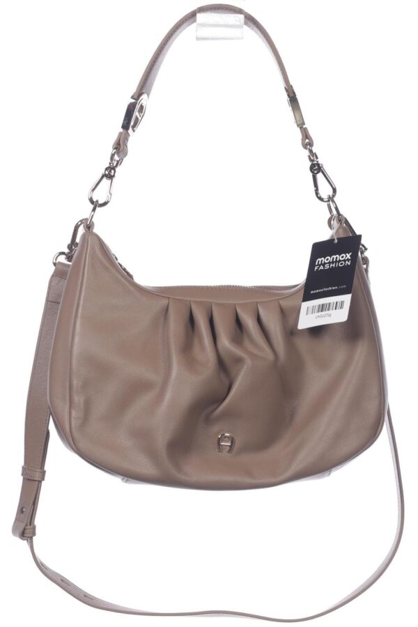 Aigner Damen Handtasche, beige, Gr.