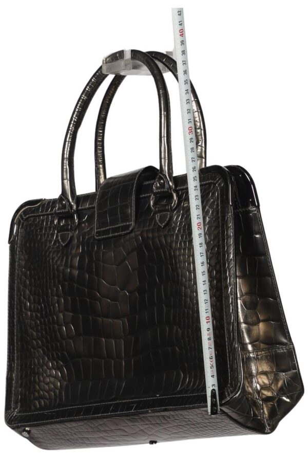 Aigner Damen Handtasche, silber, Gr. – Bild 2