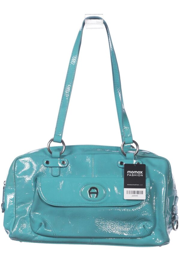 Aigner Damen Handtasche, türkis, Gr.