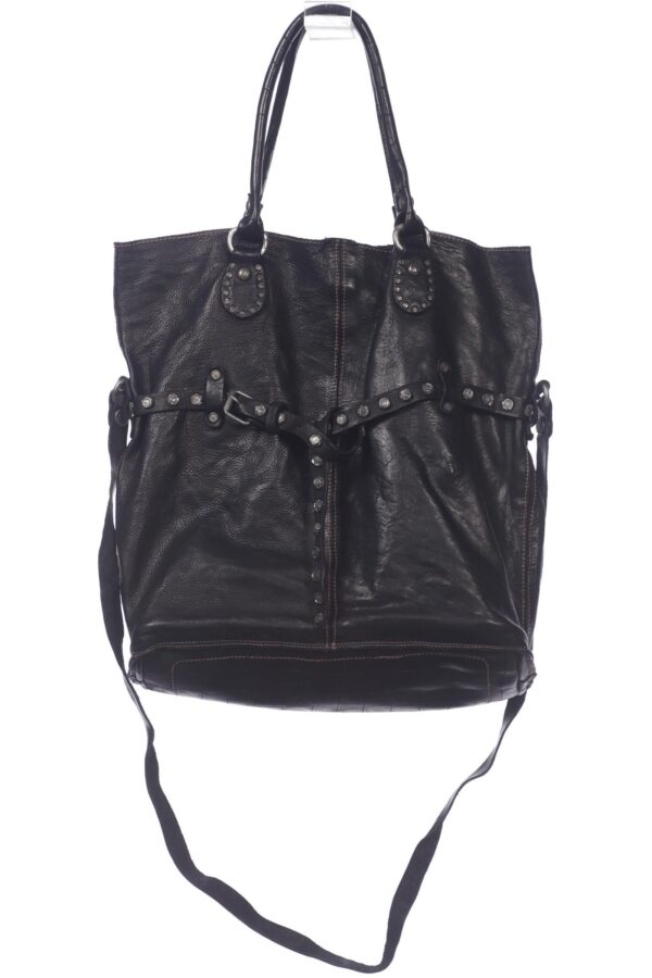 Campomaggi Damen Handtasche, schwarz, Gr.