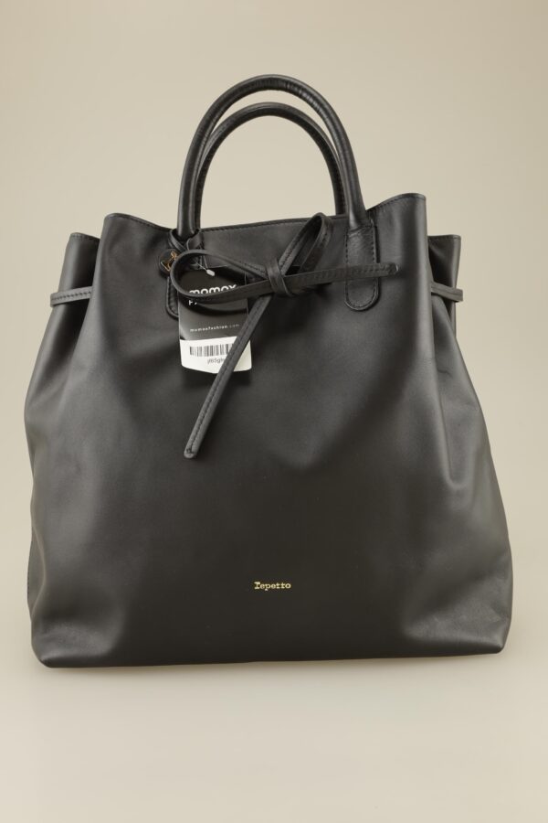 Repetto Damen Handtasche, schwarz, Gr.